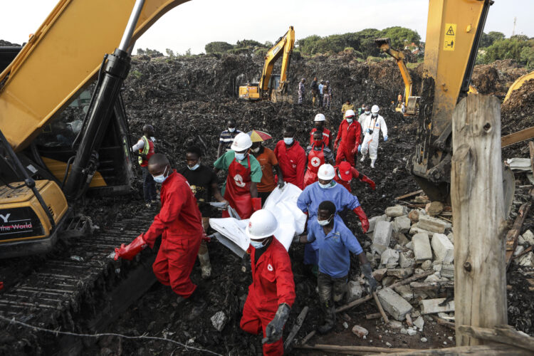 At least 18 dead after landfill site collapses in Uganda’s capital